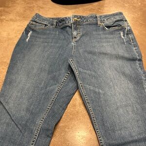 Vera Wang Classic Blue Women's Denim Capris